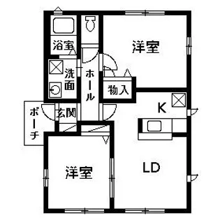 群馬県伊勢崎市下触町【一戸建】の間取り