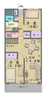 神奈川県横浜市青葉区奈良5【マンション】の間取り