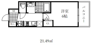 エステムコート神戸大倉山公園【12階】の間取り