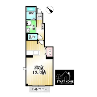 アルカディアD【1階】の間取り