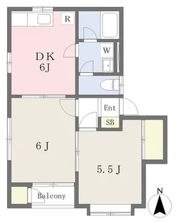 ソレアードH【2階】の間取り