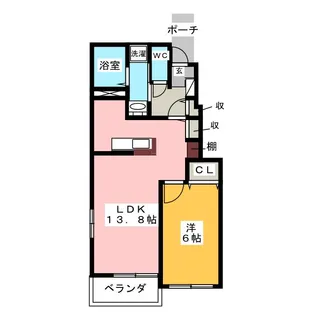 プリンセス ガーデン【1階】の間取り