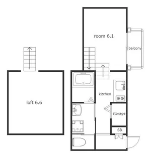 スマイルセレクト中村公園【1階】の間取り
