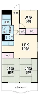 油屋ハイツ中野【4階】の間取り