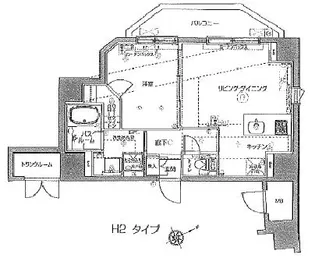 ZOOM恵比寿【9階】の間取り