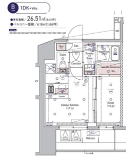 神奈川県川崎市川崎区東田町【マンション】の間取り