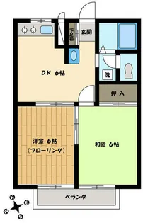 東京都三鷹市牟礼4【アパート】の間取り