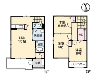 クラビス A棟【1階】の間取り
