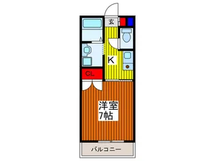 ベルフルール【2階】の間取り