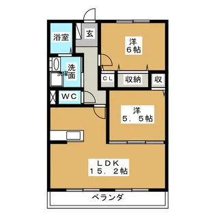 Cavallino Rampante【2階】の間取り