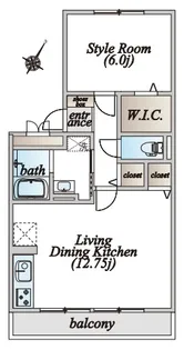 プルミエB【1階】の間取り