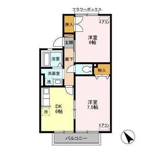 パティオai C【2階】の間取り
