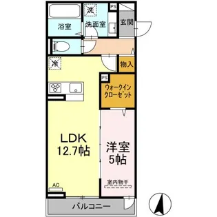 広島県福山市東深津町2【アパート】の間取り