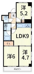 グレースヒル895【1階】の間取り