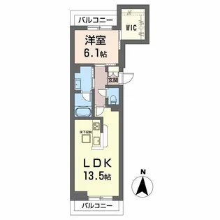 サンフェリーチェII【1階】の間取り