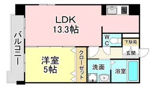 福岡県北九州市小倉北区大門2【マンション】の間取り