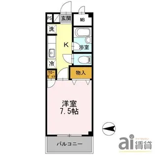 東京都小平市回田町【マンション】の間取り