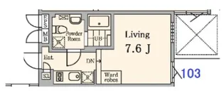 ラピス白金【1階】の間取り