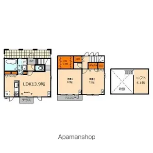東京都武蔵野市吉祥寺北町3【一戸建】の間取り
