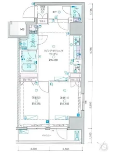 東京都台東区千束4【マンション】の間取り