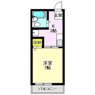 サニーハイツ(下佐野)【1階】の間取り