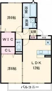 オリエンタル岡弥 A【2階】の間取り