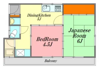 広島県広島市佐伯区楽々園5【アパート】の間取り