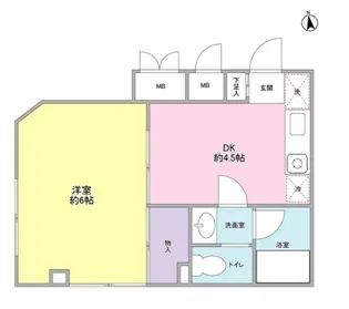 パティオ三茶【1階】の間取り