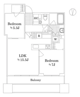 パークコート渋谷ザタワー【12階】の間取り