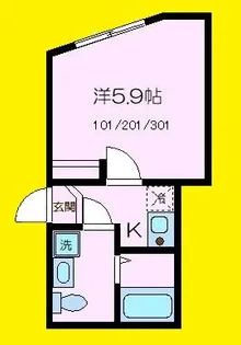 グリーンカーサ六浦II【1階】の間取り
