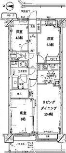千葉県千葉市中央区宮崎町【マンション】の間取り
