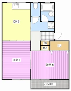 ライムささがせII【2階】の間取り