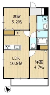 カーサフェリーチェ玉堤【3階】の間取り