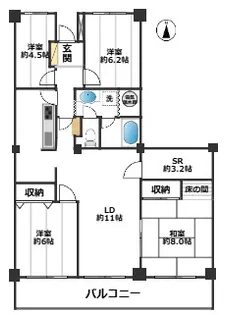 東京都板橋区中台3【マンション】の間取り