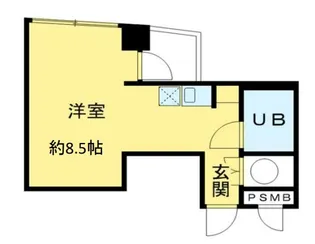 イヌイハイム市谷【6階】の間取り