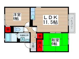 グリ-ンテリア第7の間取り