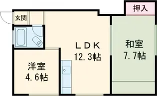 コーポこまつ【2階】の間取り