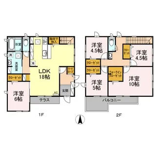 東京都足立区西加平1【一戸建】の間取り