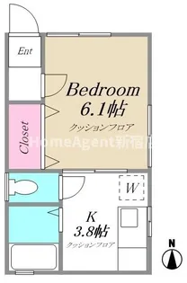 東京都新宿区新宿7【アパート】の間取り