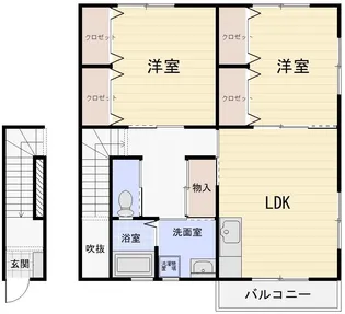 アウローラ B【2階】の間取り
