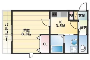Arc千葉本町【2階】の間取り