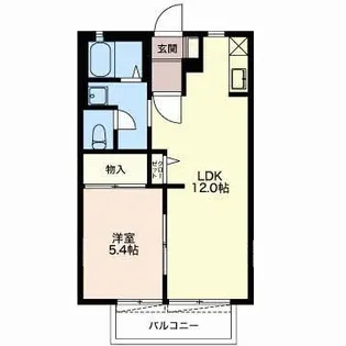 ヴェルドミールB【2階】の間取り