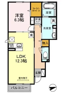 リアン・ドゥ・ファミーユ【1階】の間取り