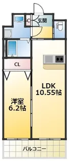 プレジオ豊中【2階】の間取り