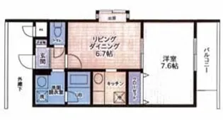 千歳パビリオン【1階】の間取り