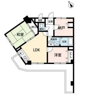 フローラルパレス元町【3階】の間取り