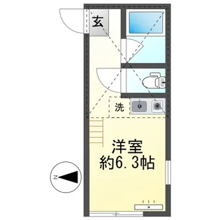 ユナイト菊名テルミドール【2階】の間取り