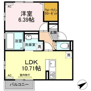 ロイヤルレジデンスB【2階】の間取り