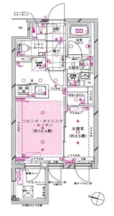 ピアース都立大学【2階】の間取り