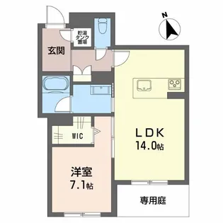 カーサ・レジデンス【1階】の間取り